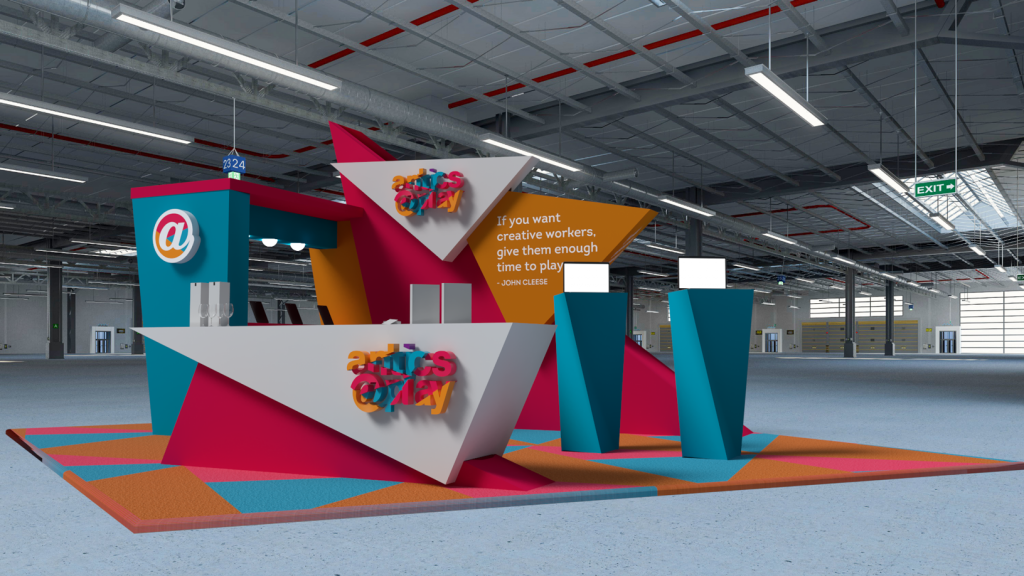 Render 3D kiosks to see them before production