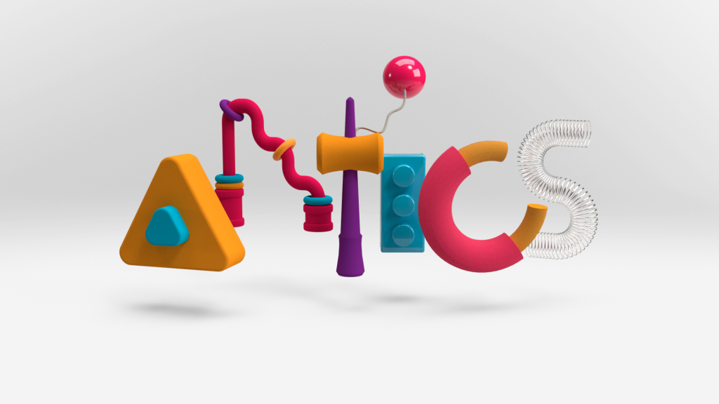 Seamless design and copy with 3d typography
