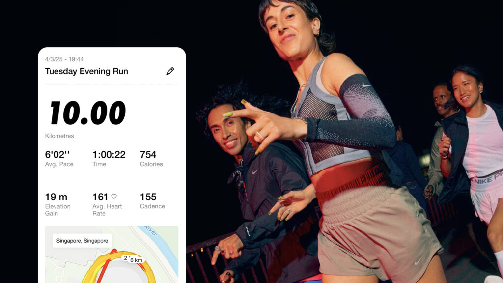 Nike Run Club App for fitness