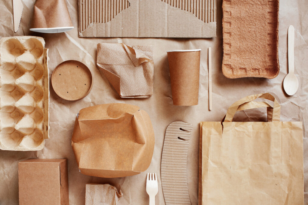 Sustainable packaging for consumers, with sustainable cutleries, and recyclable products.